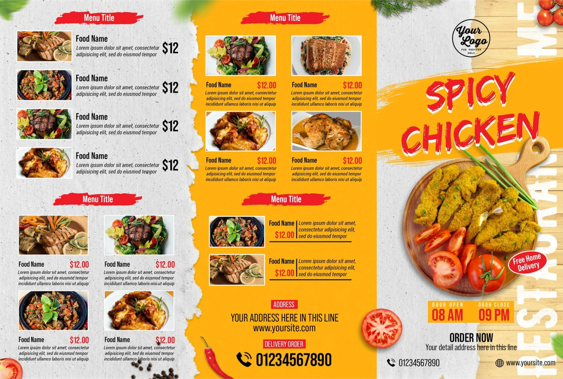 Restaurant Menu Design